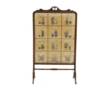 A group of Chinese gouache paintings,19th-20th century, painted with cloisonné vases and precious objects accompanied by blos