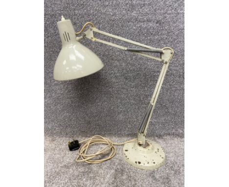 A vintage articulated AnglePoise style lamp by One Thousand and One Lamps. H.61cm 