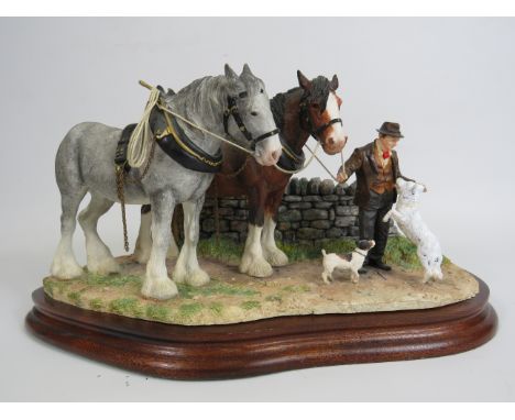Border Fine Arts sculpture "Homeward Bound" B1029 Limited edition 442 /650. Border collie has been painted white see pics.