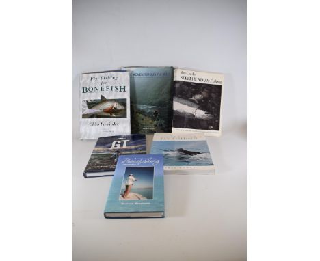 Six Books on Fly Fishing, Fish and Game fish. See photos for titles