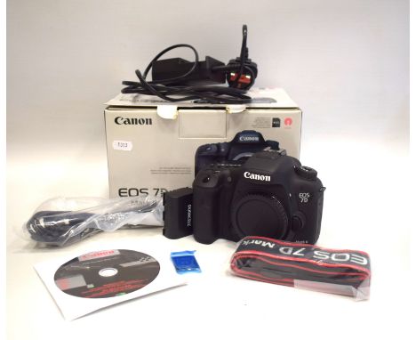 Canon EOS 7 Mk II Camera Body with original box. Battery, Charger, Camera Strap, Disc.  See photos. 