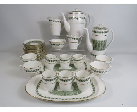 Spode Provence coffee and teaset, 36 pieces in total.
