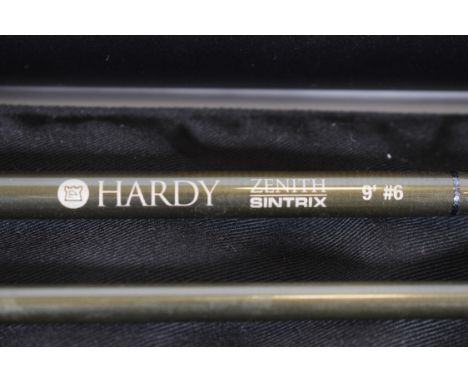 Hardy Zenith Sintrix four piece 9ft Fly Rod with hard carry case. 