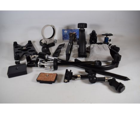 Various camera and tripod mounts. See photos for details. 