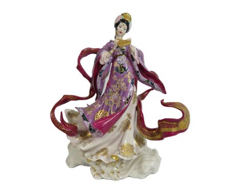 Limited Edition Franklin Mint figurine "The Dragon kings daughter" By Caroline Young, approx 29cm tall.