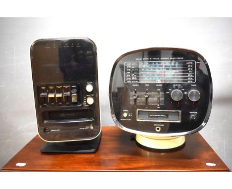 Two Vintage Stero units with integrated 8 Track Players. Working condition unknown.   See photos.   S2