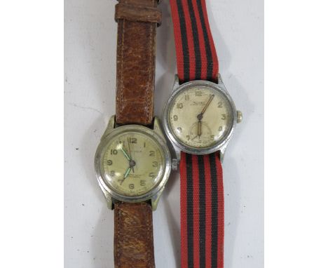 Gents Vintage Military Style Wristwatches Hand-wind WORKING Inc. Rotary Etc. x 2 406370