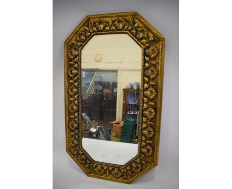 Vintage 1930's Round Mirror with etched geometric design.  Measures approx 26 inches.  See photos. 