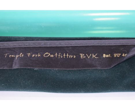 Four piece fly rod by Temple Fork Outfitters BVK  9ft rod.  With original velvet case
