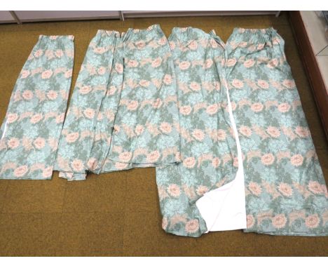 Lovely Sets of Curtains in superior quality fabric. All lined. Sizes  12ft wide by 7ft 6inch Drop.  12ft wide by 5ft 6 inch D