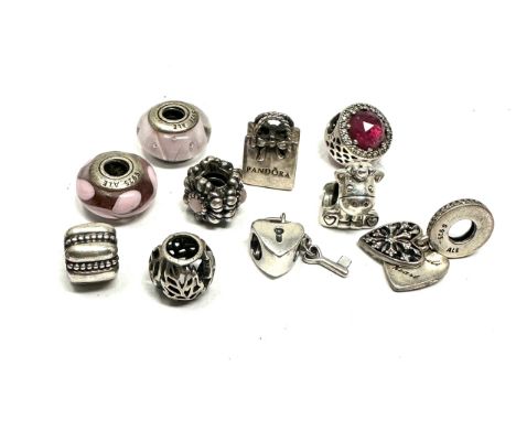 10 silver pandora charms