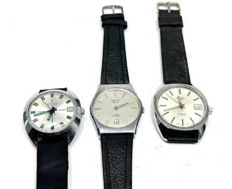 x3 Gents Vintage Hand-wind Wristwatches Working Inc. Rotary Etc.