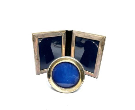 2  x .925 silver photograph frames