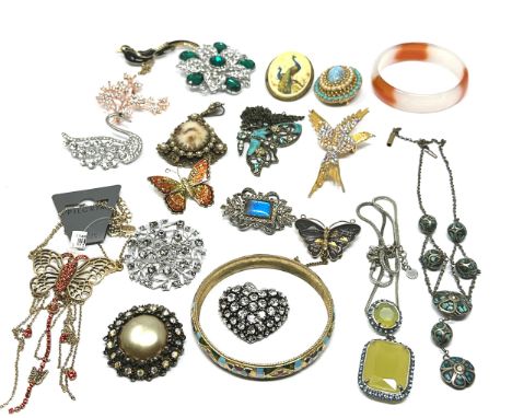 selection of 20 vintage &amp; later costume jewellery