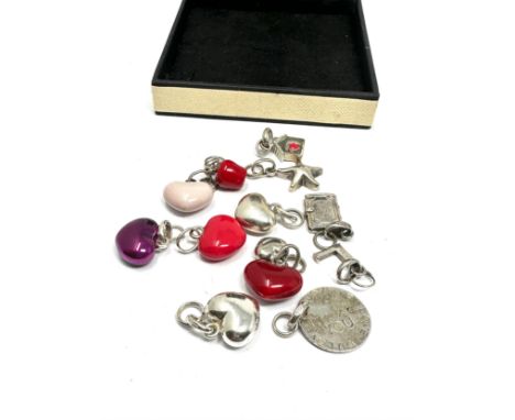 A collection of silver charms by designer Links of London (57g)