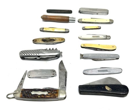 15 x Vintage Assorted Small Pocket KNIVES  Inc Smokers Knives, Pen Knives Etc