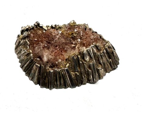 .950 silver geode / gemstone