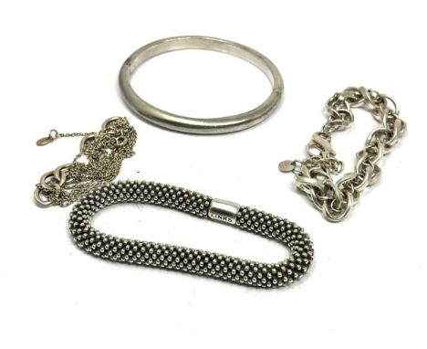 Four silver Links of London bracelets (103g)