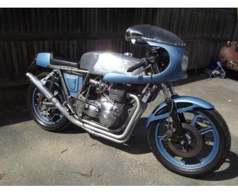 A 1974 Triumph T150 V Rickman Metisse cafe racer, registration number WMM 51M, frame number TBA, engine number T150V KJ05971,