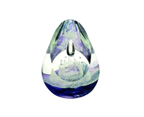 Caithness Crown Diamond Jubilee Paperweight: A superb limited edition, hand made paperweight. A single bubble floats above th