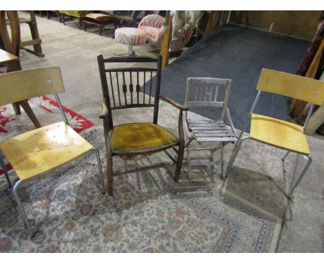 2 vintage chairs and 2 modern chairs