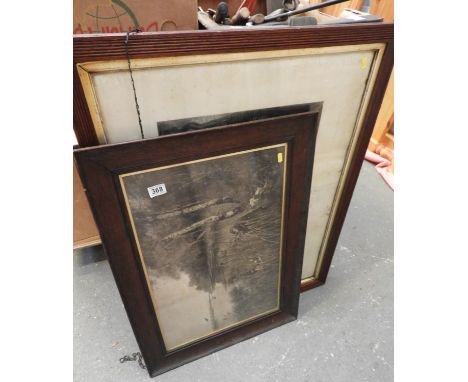 Framed Print and Framed Copperplate Engraving 
