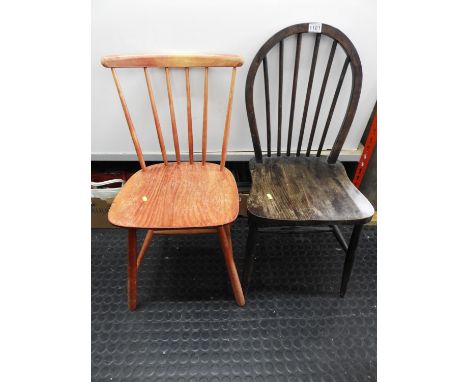 2x Stick Back Dining Chairs 