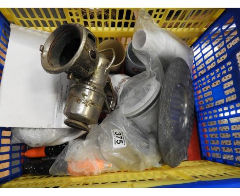 Box of Misc - Road Lantern etc 