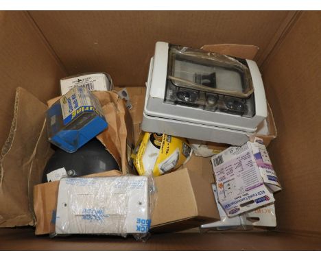 Quantity of Light Bulbs, Light Switches and Fuse Box etc 