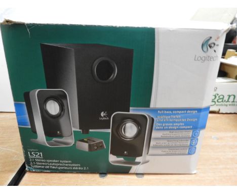 Boxed Logitech Speaker System - WORKING 