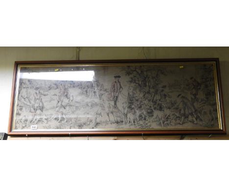 Large Framed Tapestry - Hunting Scene 