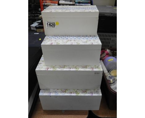 7x Painted Trinket Boxes 