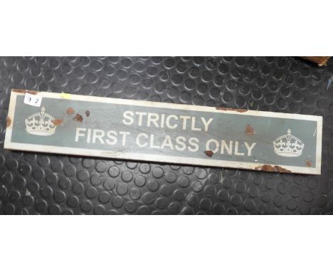 Metal Sign - First Class&nbsp;