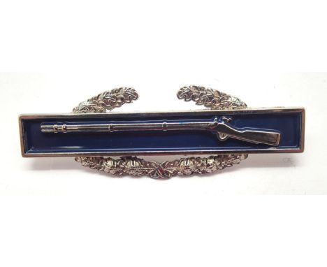 Enamelled American re-enactment shooting badge. P&amp;P Group 1 (£14+VAT for the first lot and £1+VAT for subsequent lots) 