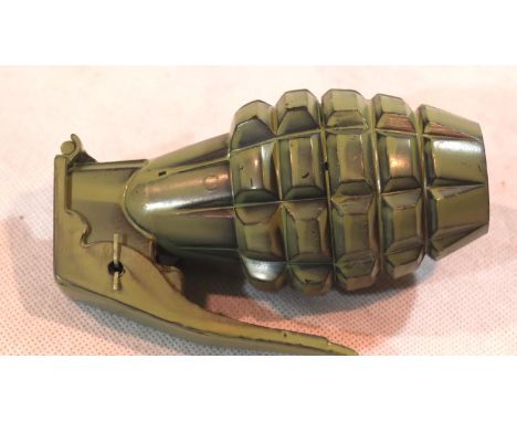 American re-enactment MKII pineapple hand grenade in green. P&amp;P Group 1 (£14+VAT for the first lot and £1+VAT for subsequ