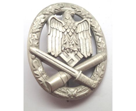 German re-enactment Wehrmacht General Assault award. P&amp;P Group 1 (£14+VAT for the first lot and £1+VAT for subsequent lot