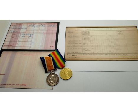 17562 PTE C J MORTBY R BIRKS R, a British WWI Royal Berkshire Regiment medal pair comprising BWM and Victory medal, with prin