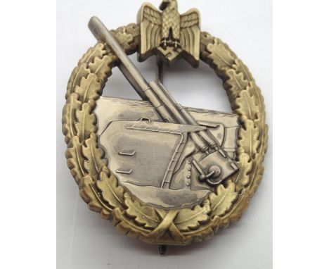 German WWII re-enactment Coastal Artillery award. P&amp;P Group 1 (£14+VAT for the first lot and £1+VAT for subsequent lots) 