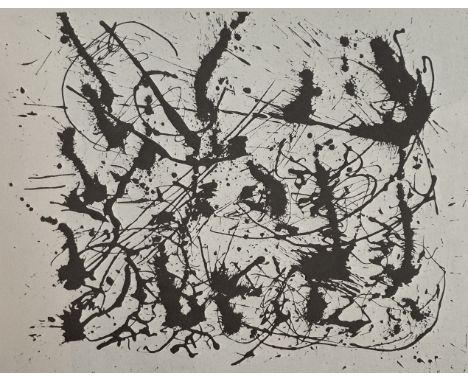 JACKSON POLLOCK (1912-1956)Untitled, 1950Offset Lithograph, Printed in the 1980s6 1/2" x 8"