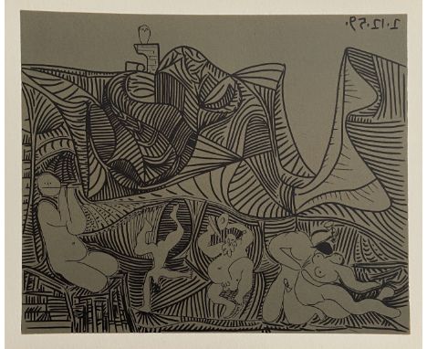 PABLO PICASSO (1881-1973)UntitledLinocut10 1/2" x 13"
