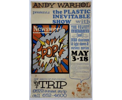 ANDY WARHOL (1928-1987)Presents the Plastic Inevitable Show with The Velvet Underground and Nico Chanteuse &amp; Light Shows 