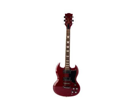 GIBSON SIGNATURE SERIES SG ELECTRIC GUITAR,serial no. L8711982, cherry finish, 100cm long, in Gibson guitar caseCondition rep