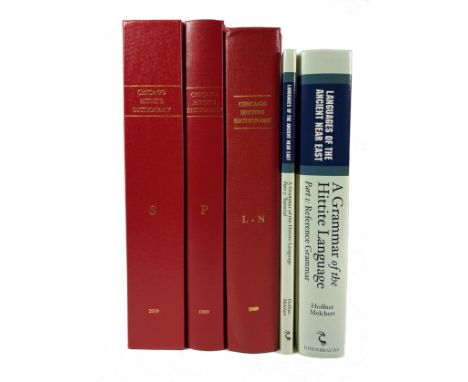 HITTITES -- GÜTERBOCK, H.G. &amp; H.A. HOFFNER, eds. The Hittite dictionary of the Oriental Institute of the University of Ch