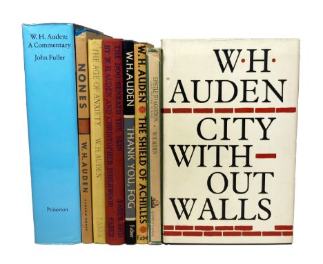 AUDEN, W.H. City without Walls. Lond., Faber, (1969). Ocl. w. dust-j. Signed by the author on the title page. -- Id. The Shie