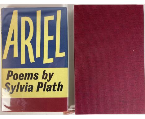 PLATH, S. Ariel. Poems. Lond., Faber &amp; Faber, (1965). 86 pp. Ocl. w. (unclipped) dust-j. In custom made cloth slipcase. (