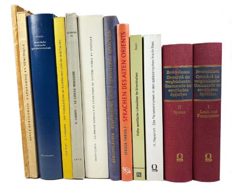 SEMITIC LANGUAGES -- BROCKELMANN, C. Grundriß der vergleich. Grammatik der semitischen Sprachen. (Nachdr. Ausg. 1908-13). 198