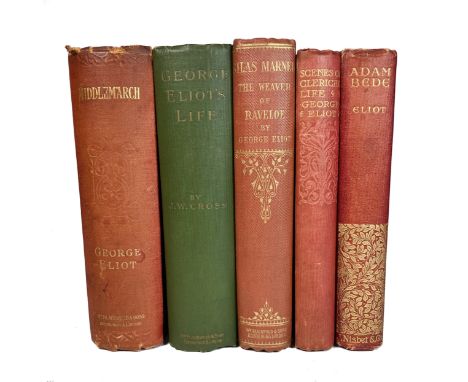 ELIOT, G. Silas Marner: the Weaver of Raveloe. Edinb. &amp; Lond., Blackwood, 1861. Ocl. w. gold lettering on spine &amp; bli