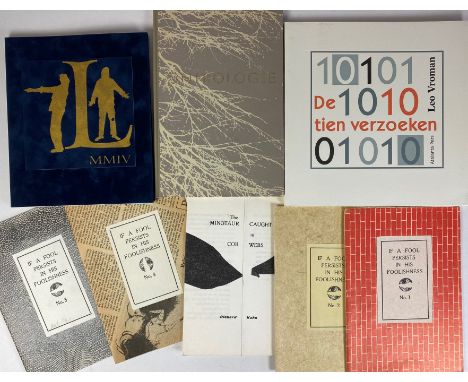 VROMAN, L. De tien verzoeken. Baarn, Atalanta Pers, 2008. W. ill. Square-4°. Owrps. Printed in 120 numb. copies. -- R. KAHN. 