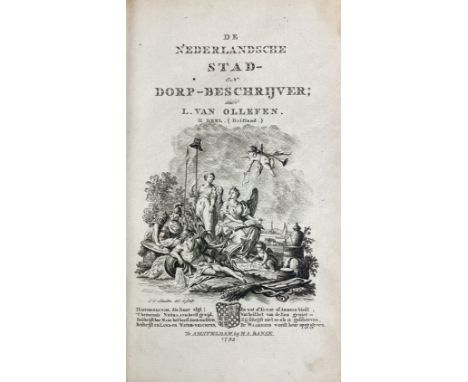 DELFT/DELFLAND -- OLLEFEN, L. v. &amp; R. BAKKER. De Nederlandsche Stad- en Dorp-Beschrijver. Dl. II: Delfland. Amst., H.A. B
