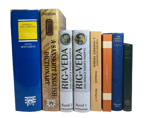 INDIA -- BÖHTLINGK, O.(N. v.) &amp; R. ROTH. Sanskrit-Wörterbuch in kürzerer Fassung. Delhi, (1998). 7 in 1 vol. 4°. Ocl. w. 